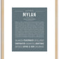 Mylan | Name Art Print