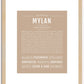 Mylan | Name Art Print