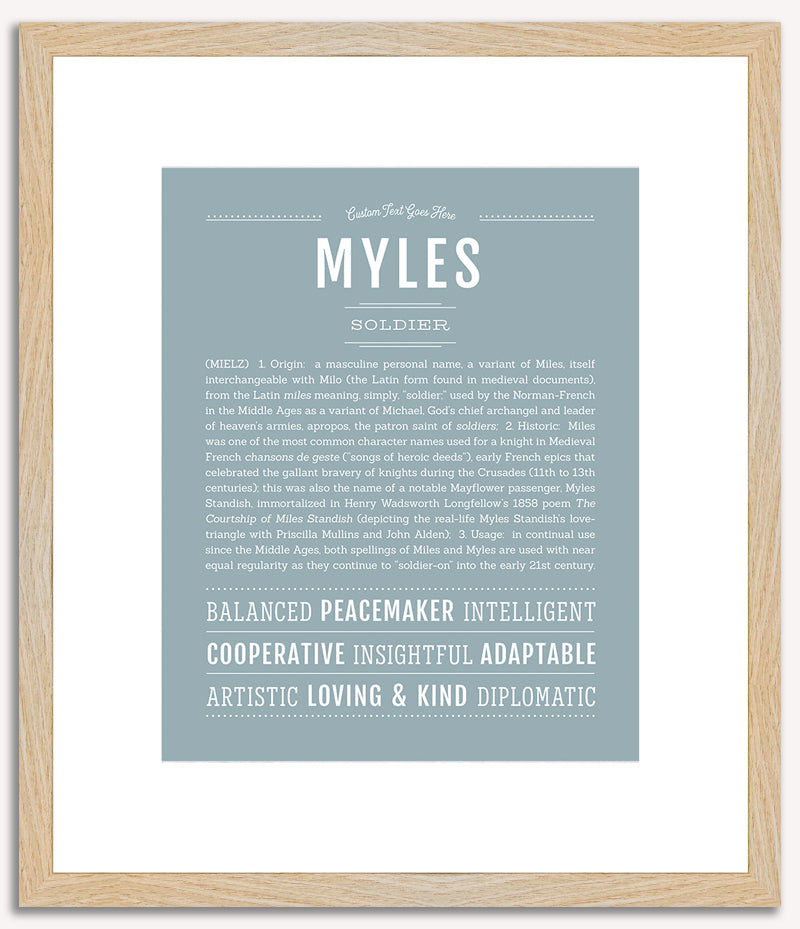 Myles | Name Art Print