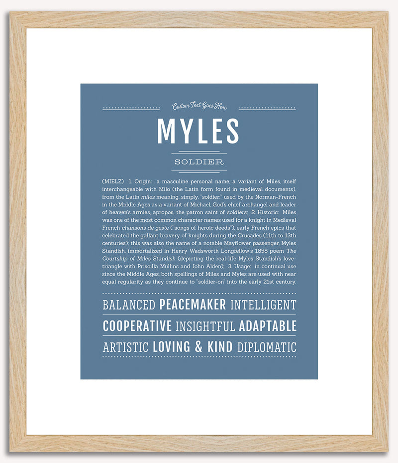 Myles | Name Art Print