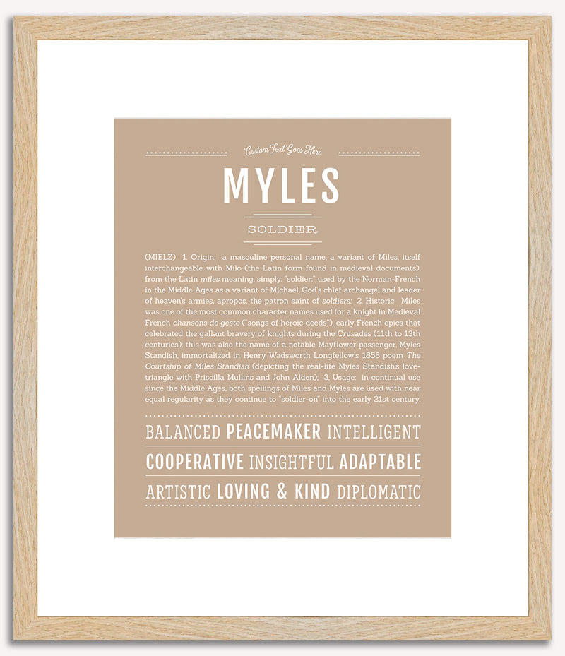 Myles | Name Art Print