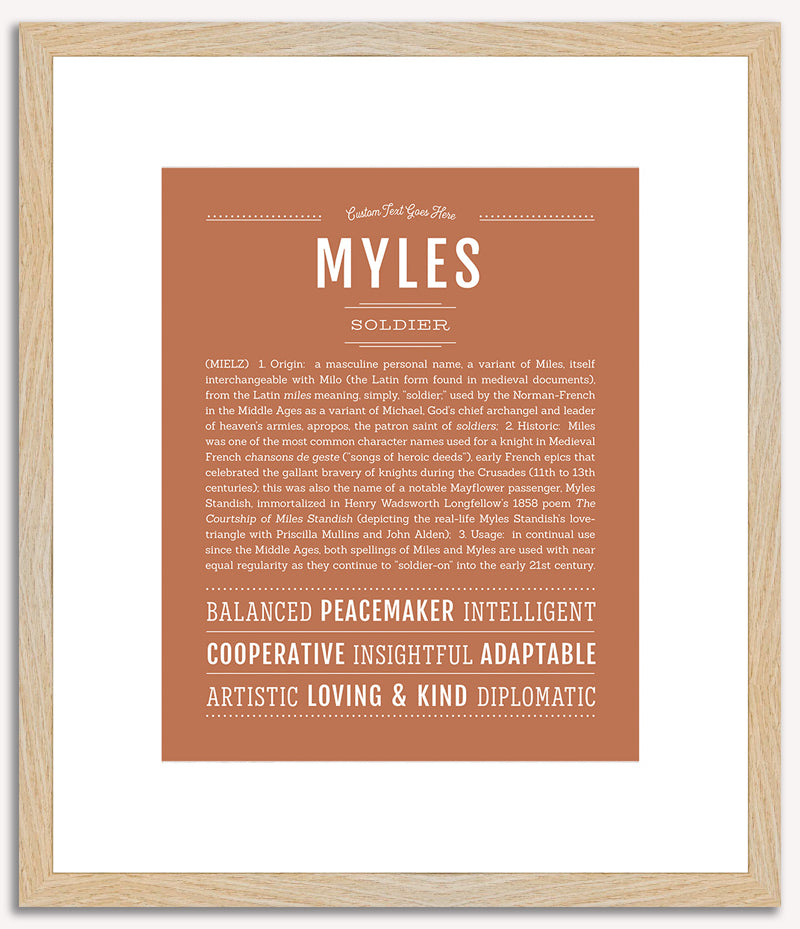 Myles | Name Art Print