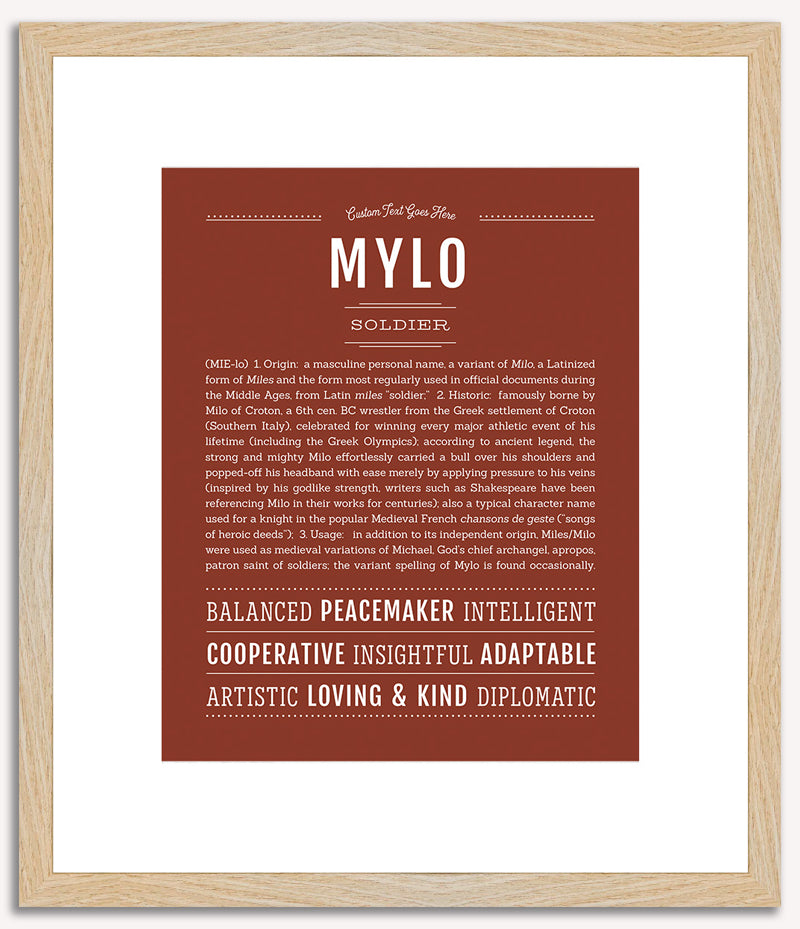 Mylo | Name Art Print