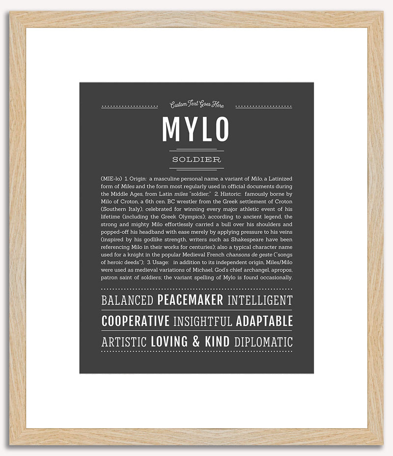 Mylo | Name Art Print