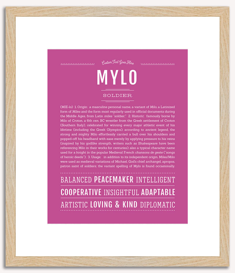 Mylo | Name Art Print