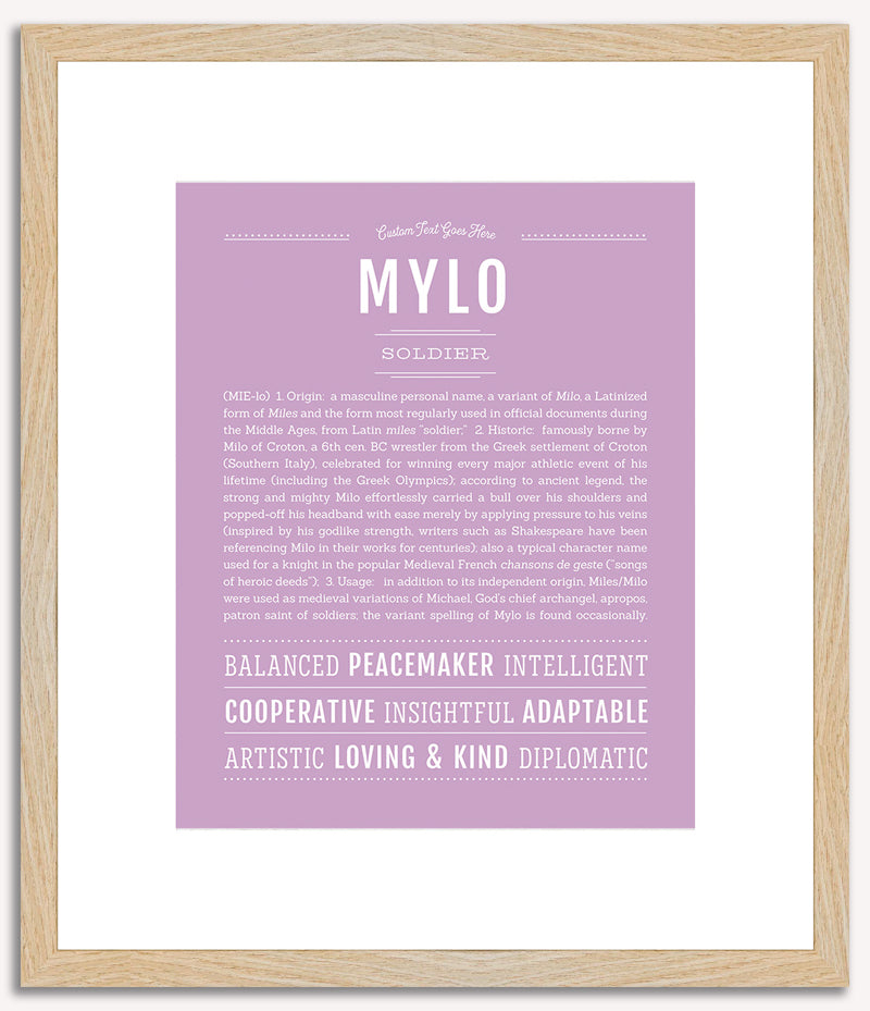 Mylo | Name Art Print