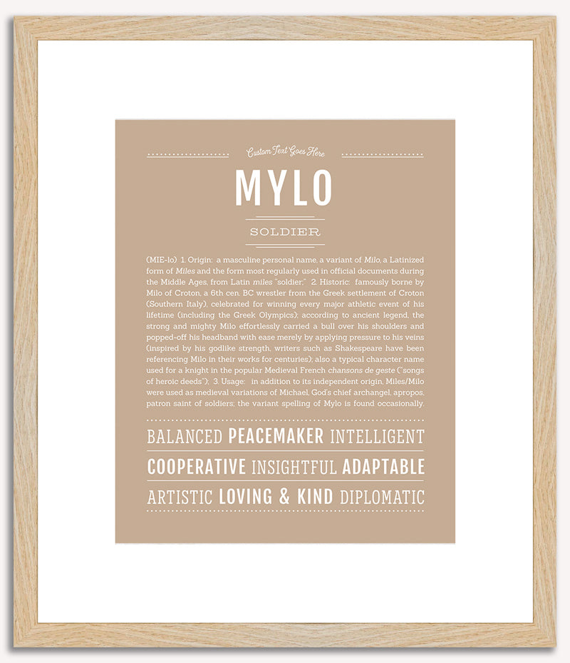 Mylo | Name Art Print