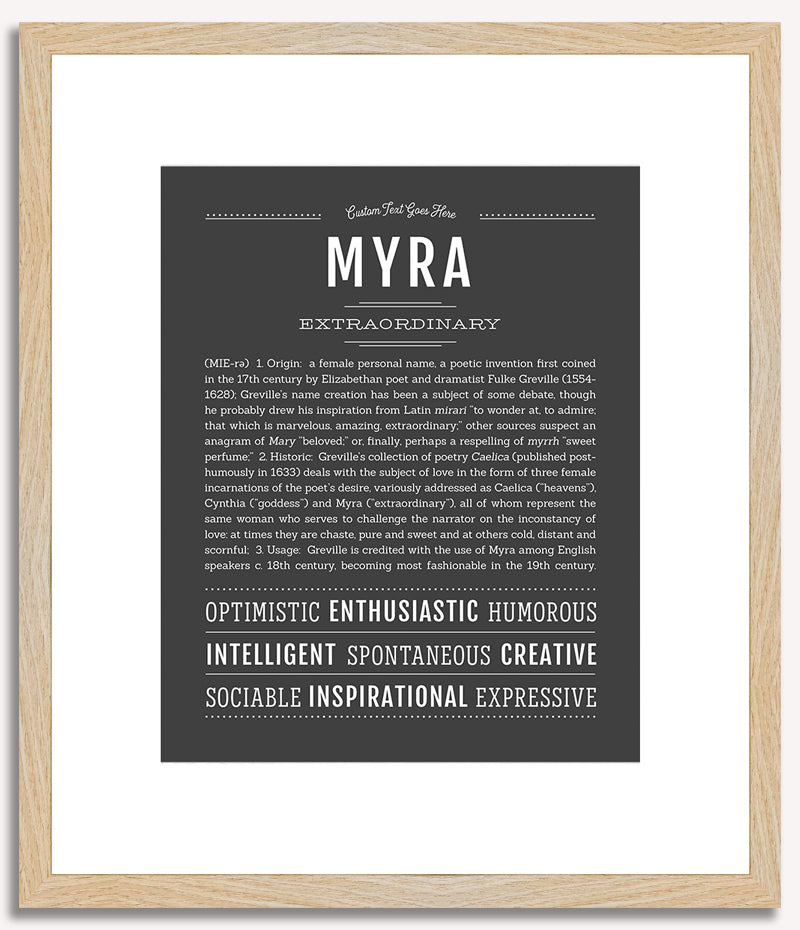 Myra | Name Art Print