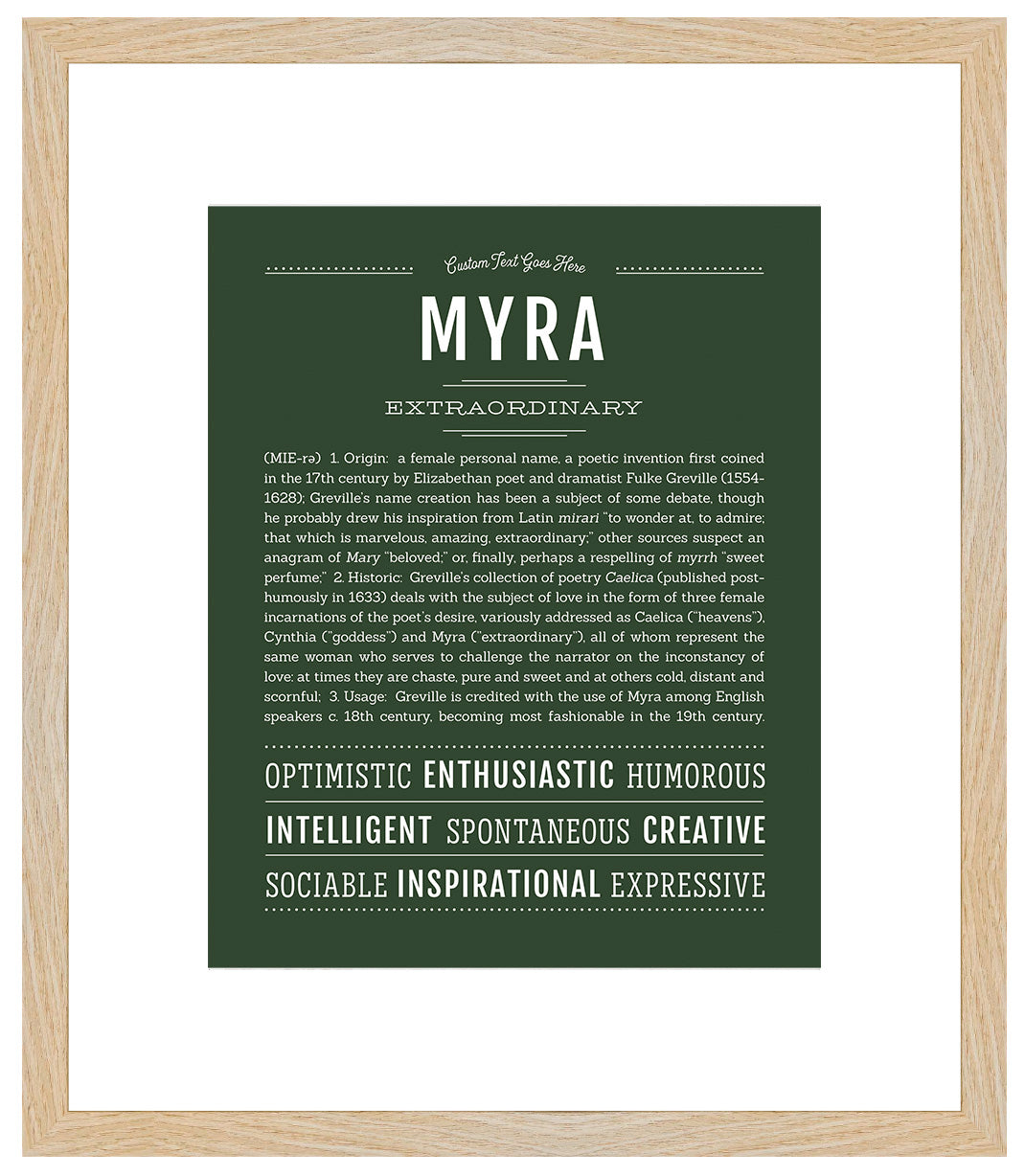 Myra | Name Art Print