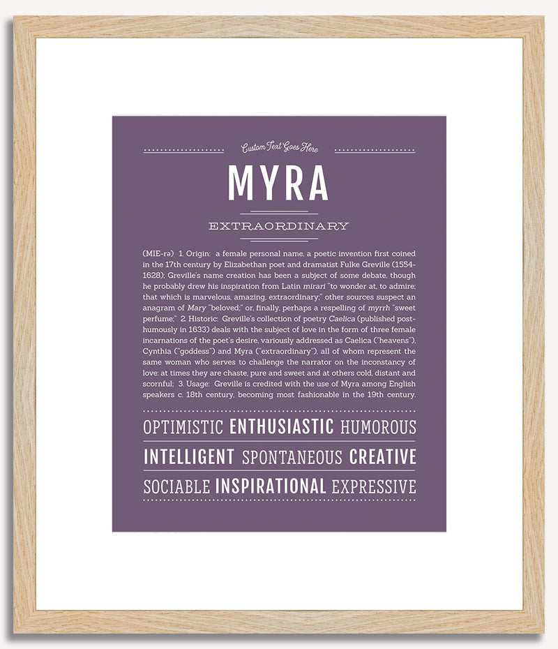 Myra | Name Art Print