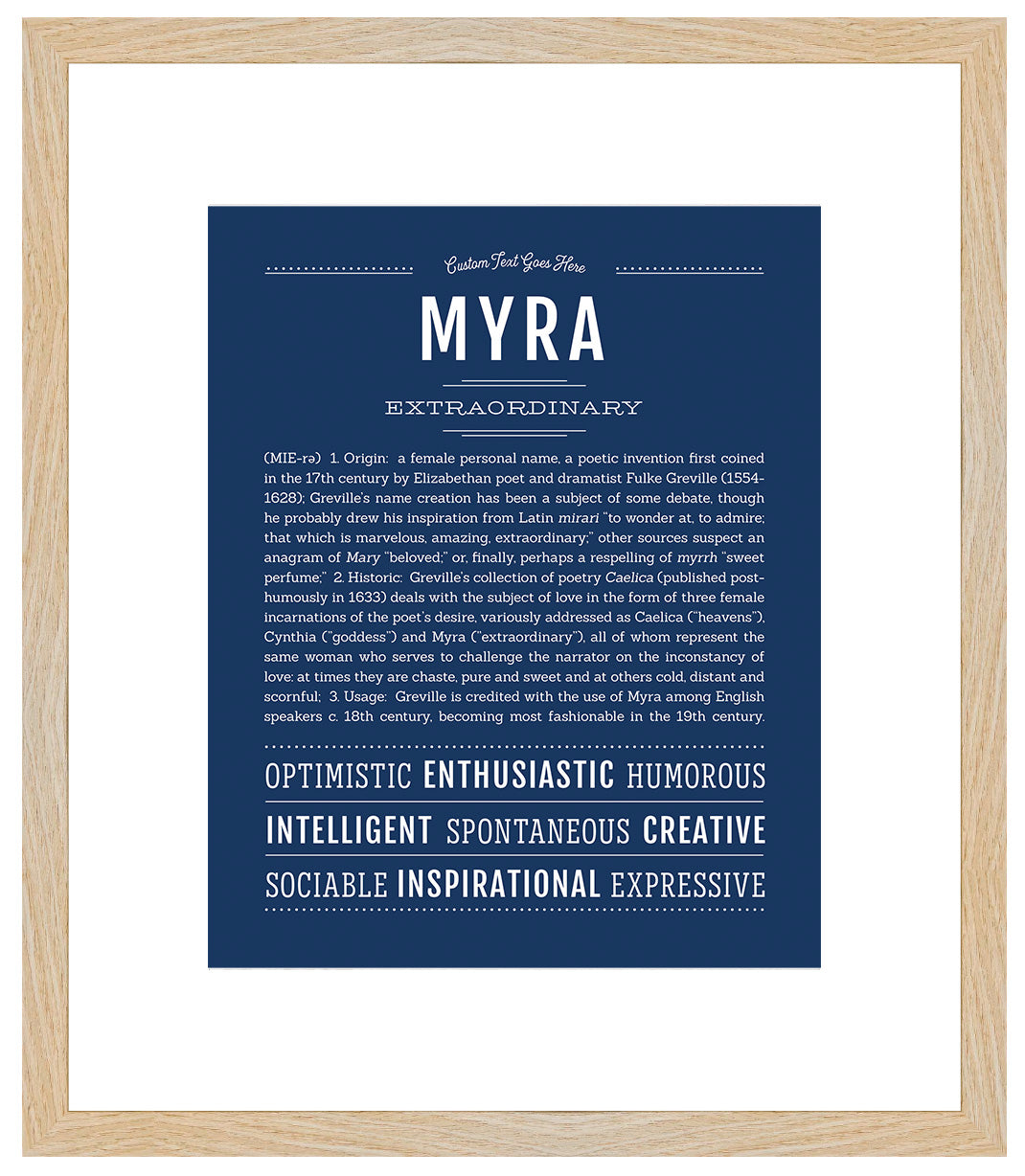 Myra | Name Art Print