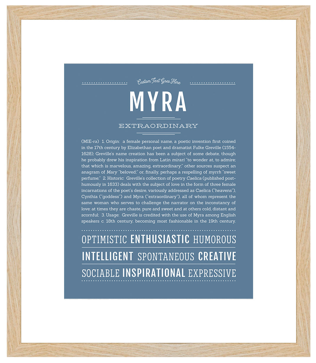 Myra | Name Art Print