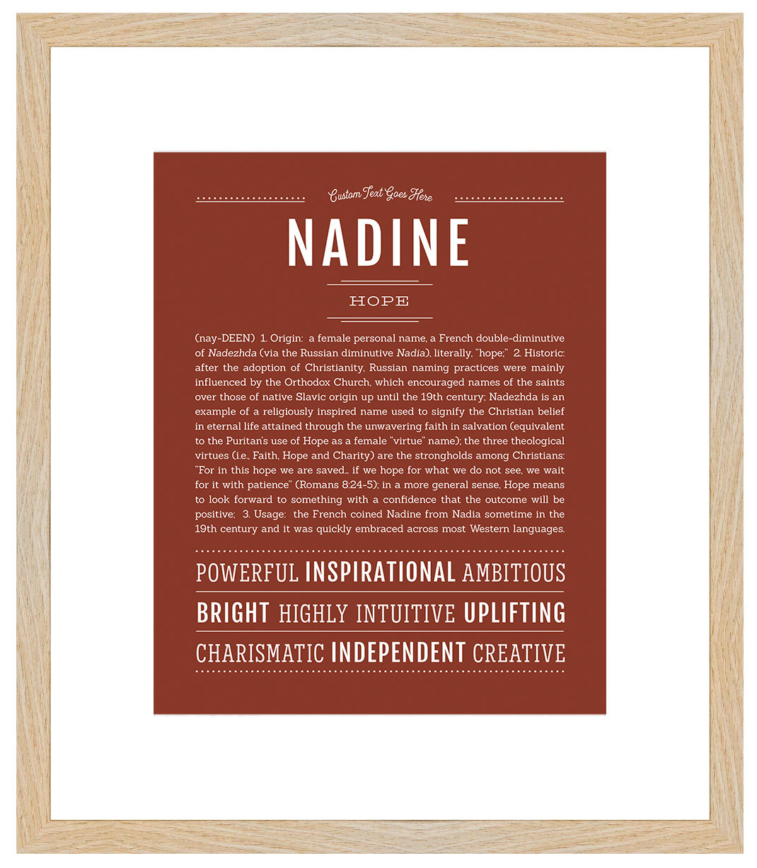 Nadine | Name Art Print