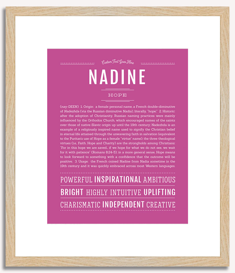 Nadine | Name Art Print