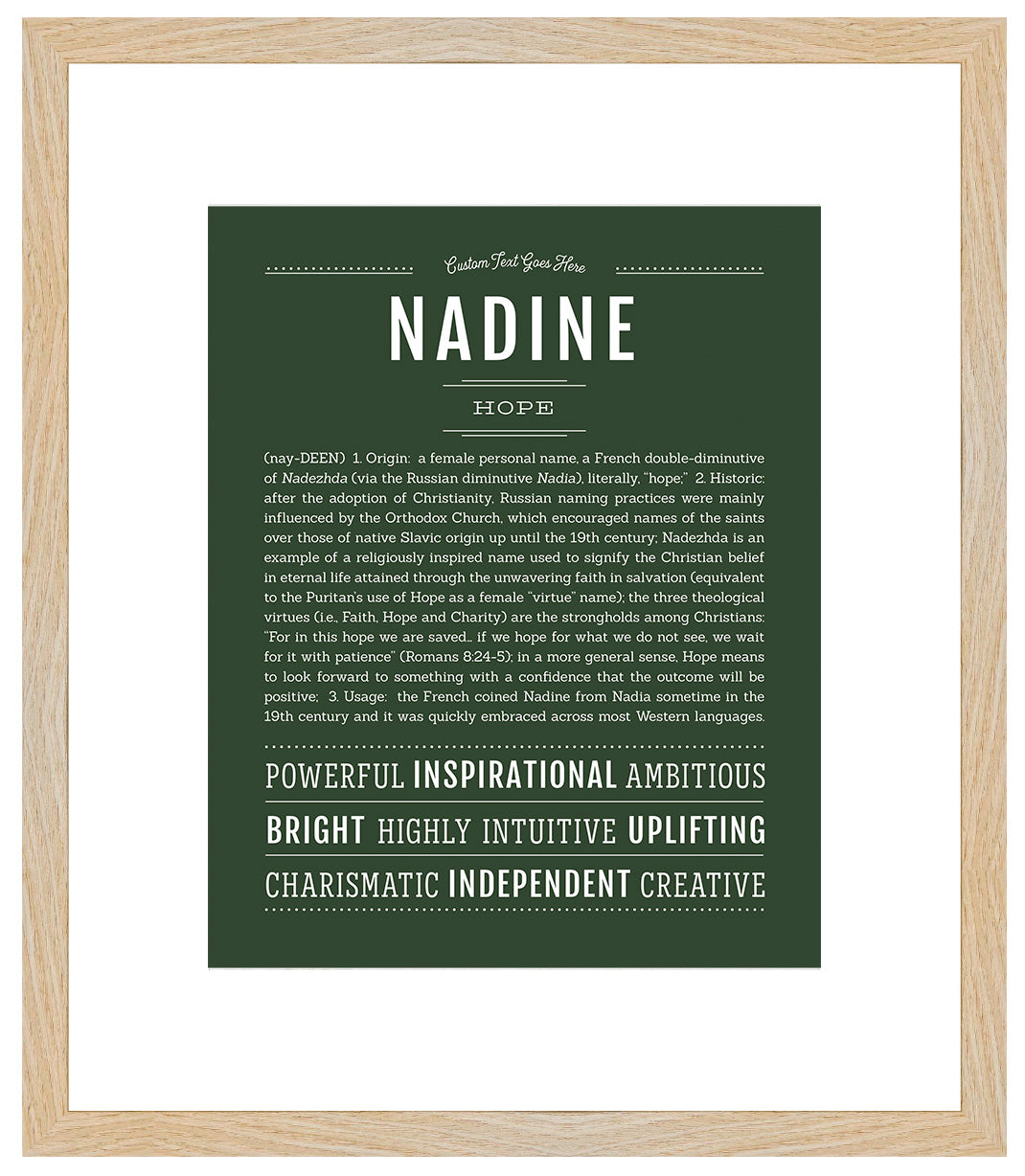 Nadine | Name Art Print