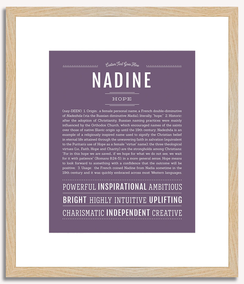 Nadine | Name Art Print