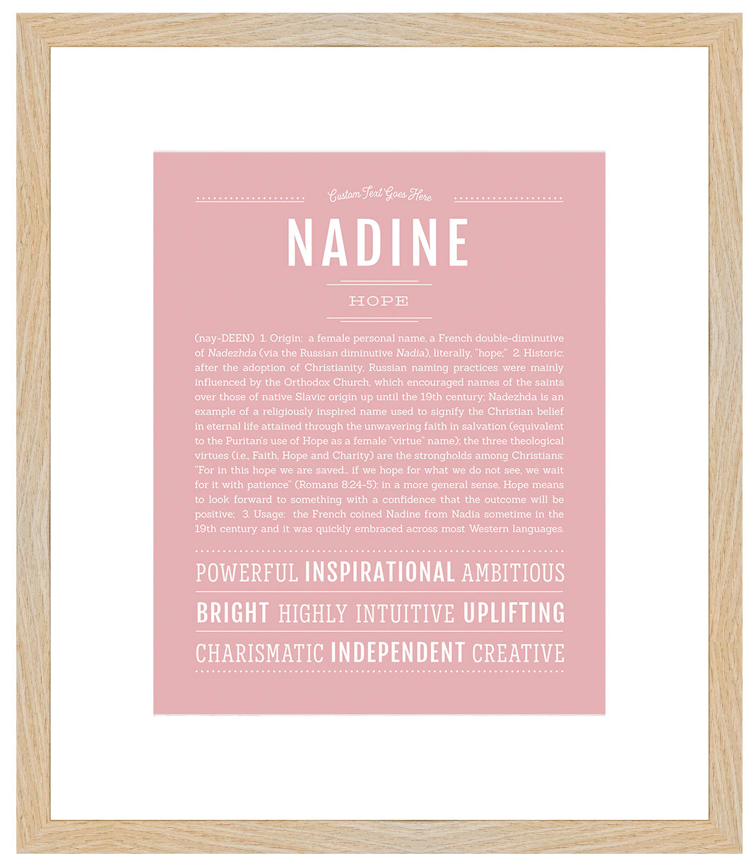 Nadine | Name Art Print