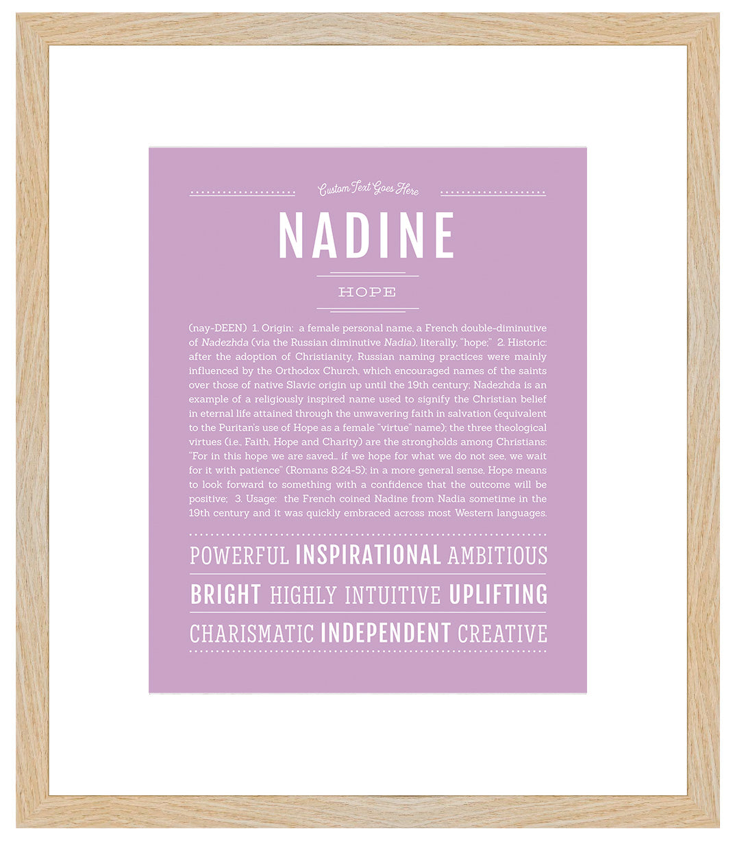 Nadine | Name Art Print