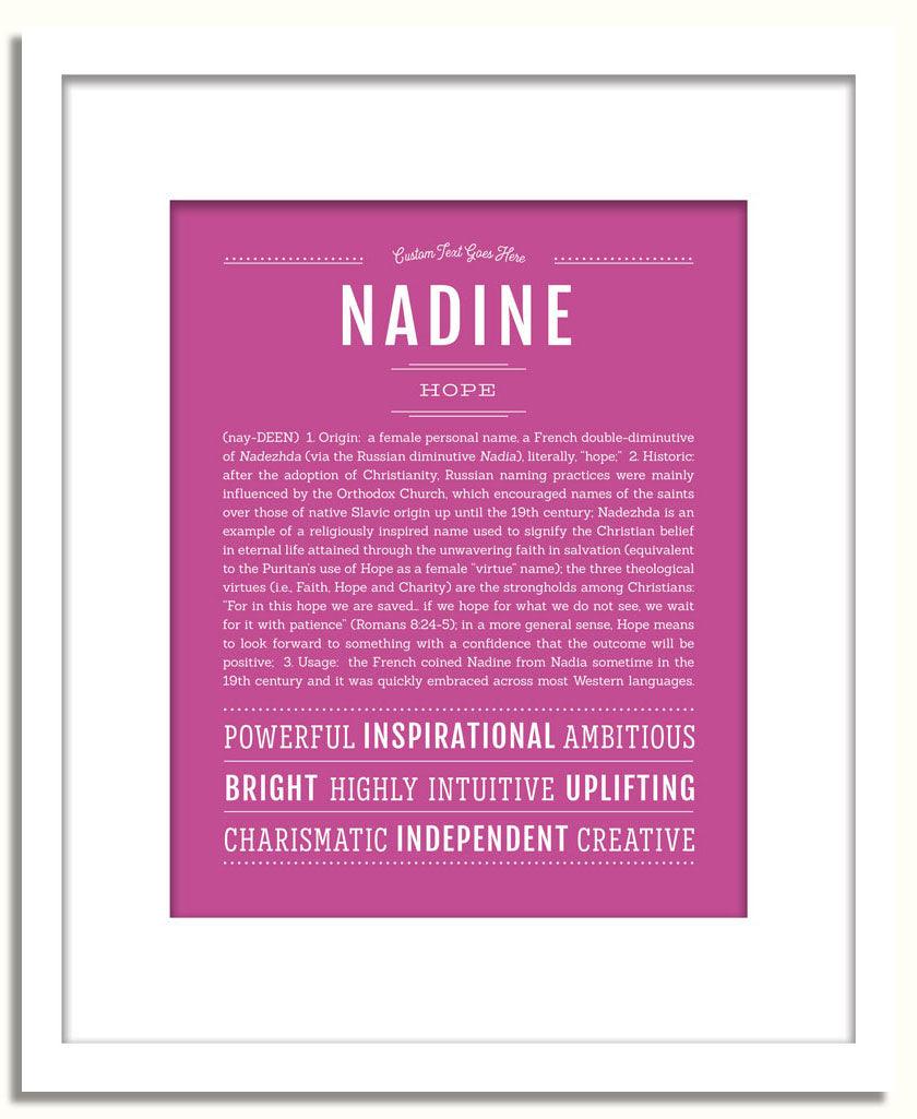 Frame Options | Dark Pink | White Frame, Matted