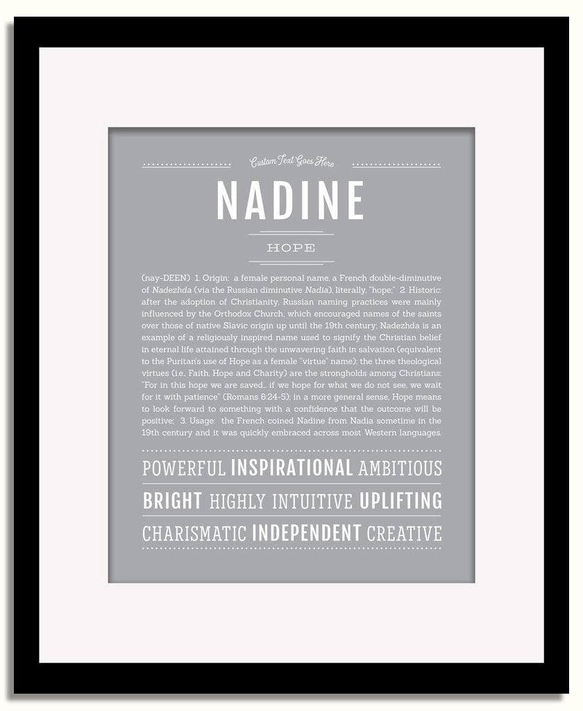 Frame Options | Sage | Black Frame, Matted