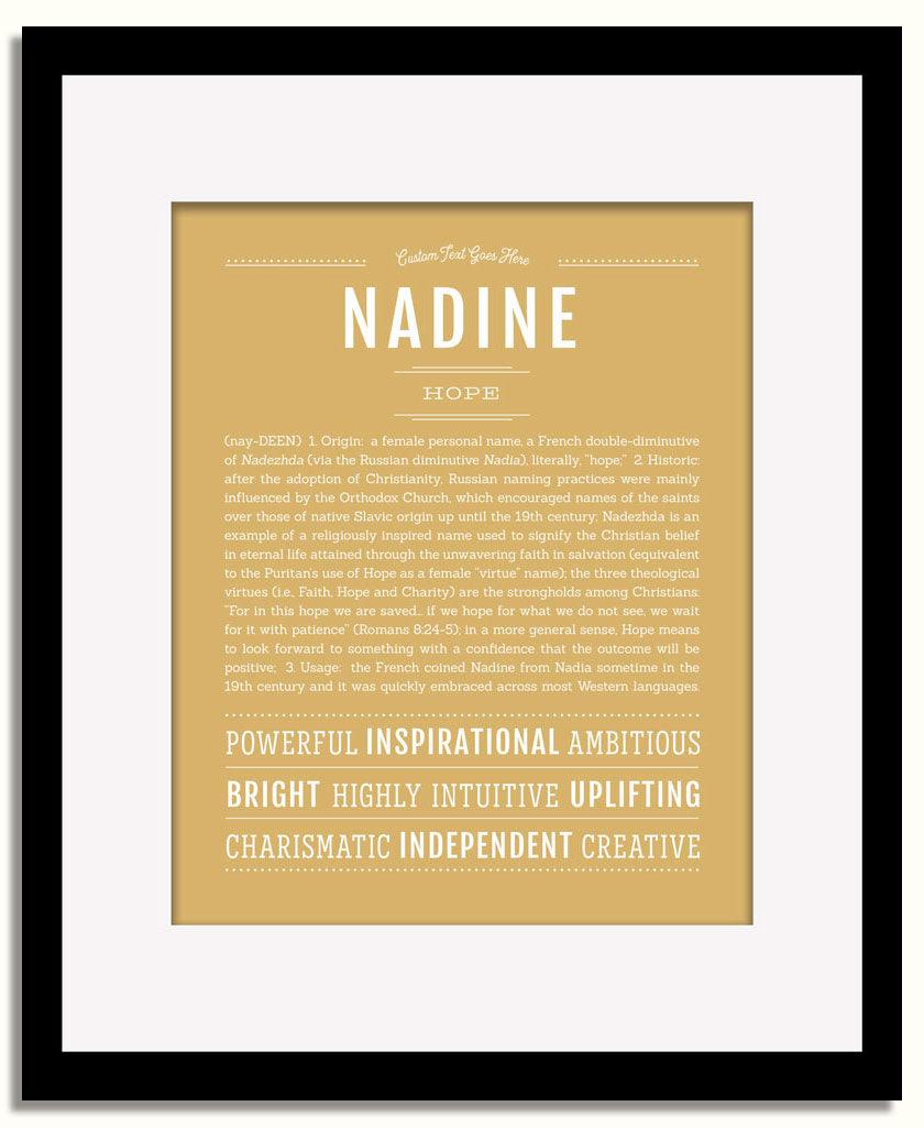 Frame Options | Matte Gold | Black Frame, Matted