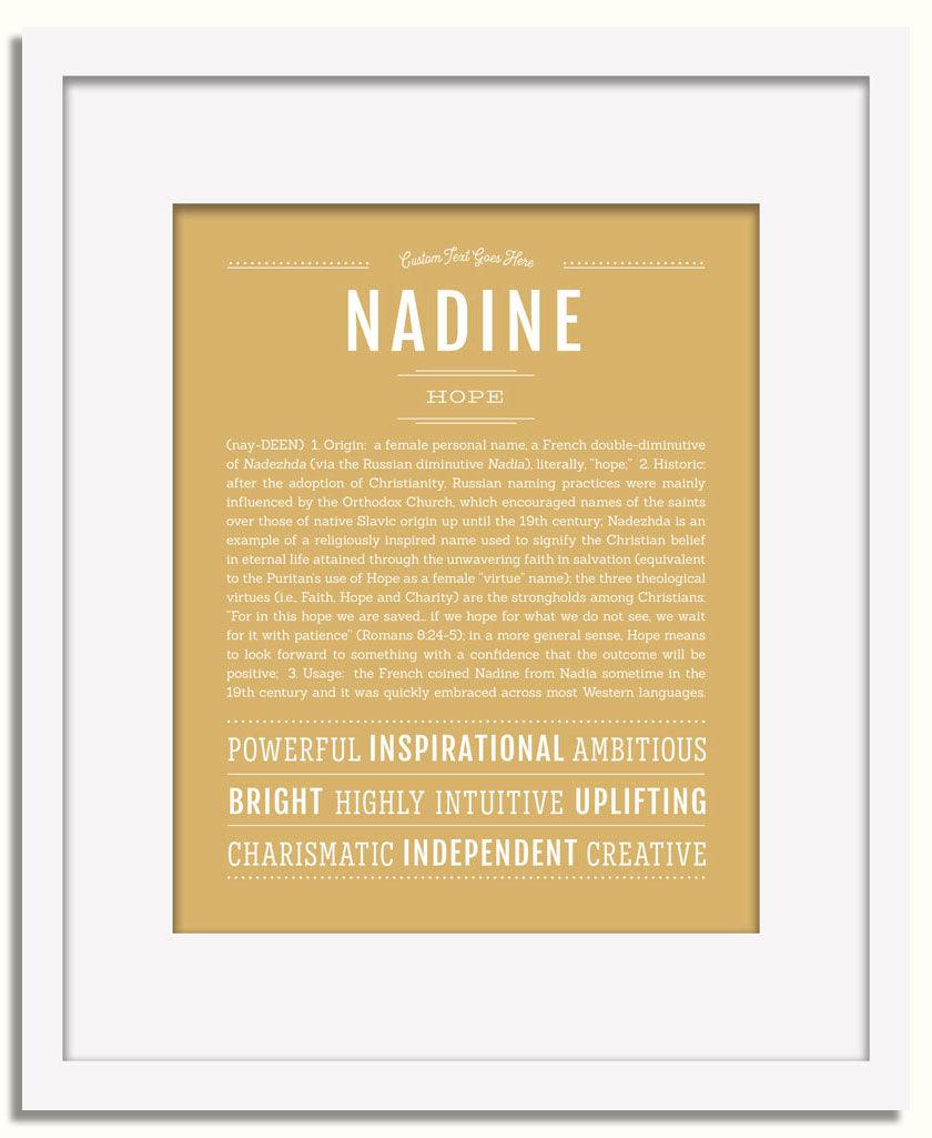 Frame Options | Matte Gold | White Frame, Matted