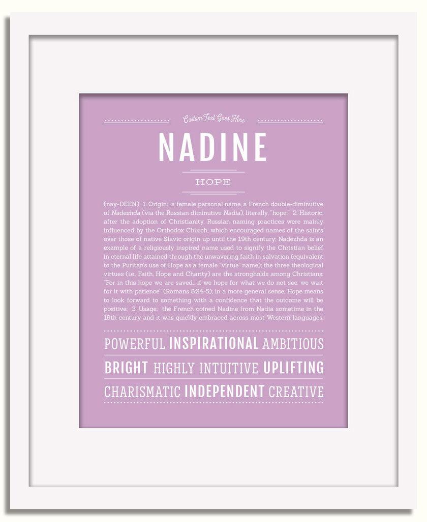 Frame Options | Lilac | White Frame, Matted