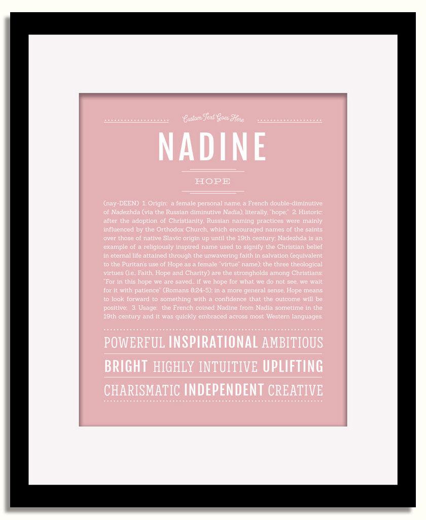 Frame Options | Dusty Rose | Black Frame, Matted