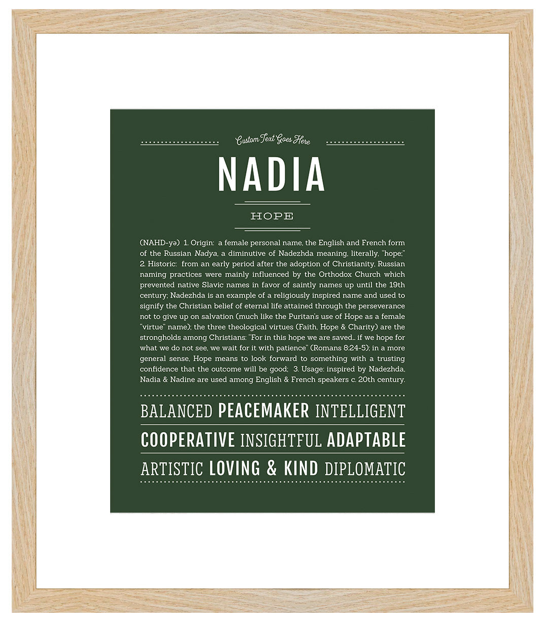 Nadia | Name Art Print