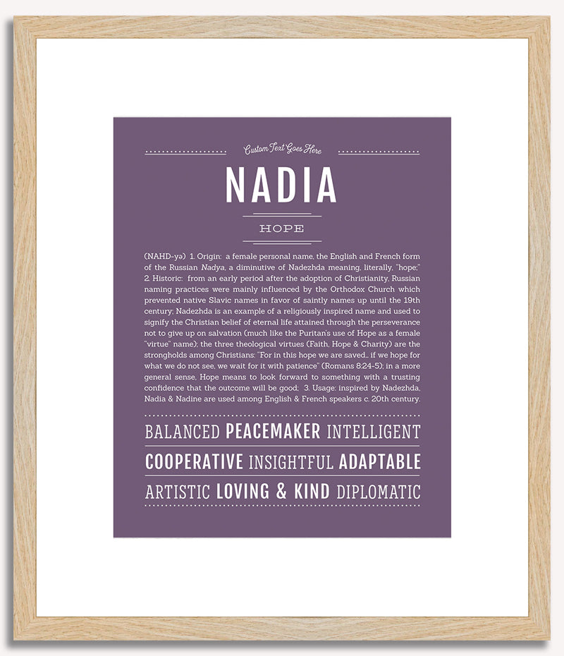 Nadia | Name Art Print