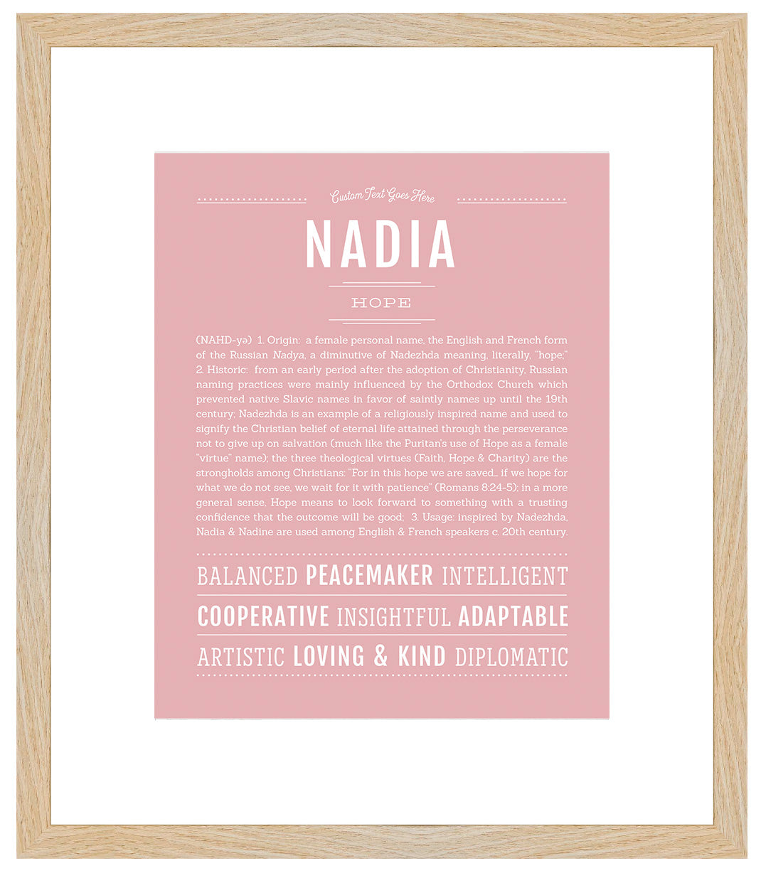 Nadia | Name Art Print