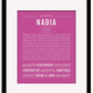 Frame Options | Dark Pink | Black Frame, Matted