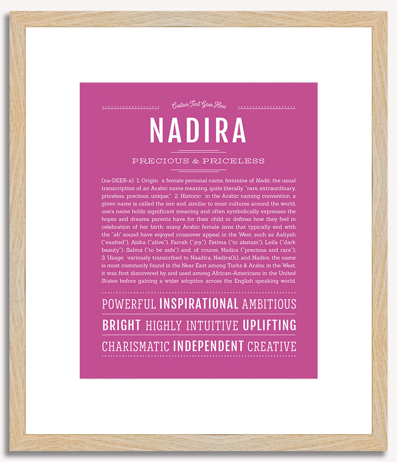 Nadira | Name Art Print