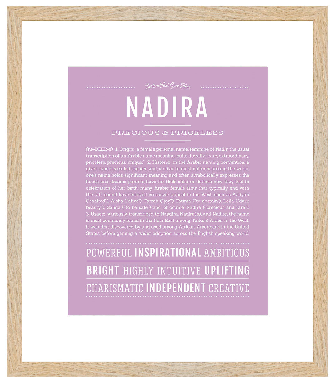 Nadira | Name Art Print