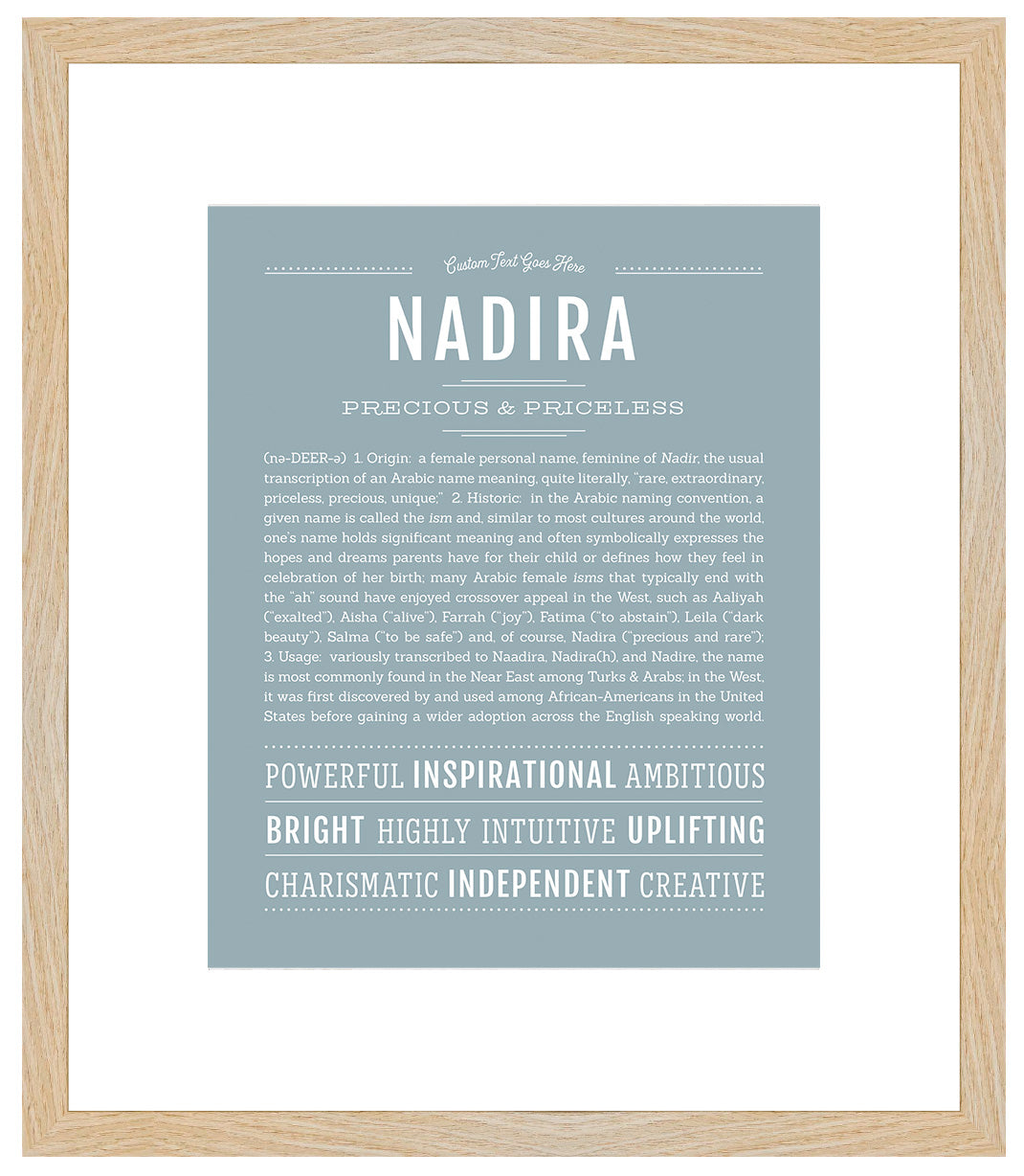 Nadira | Name Art Print