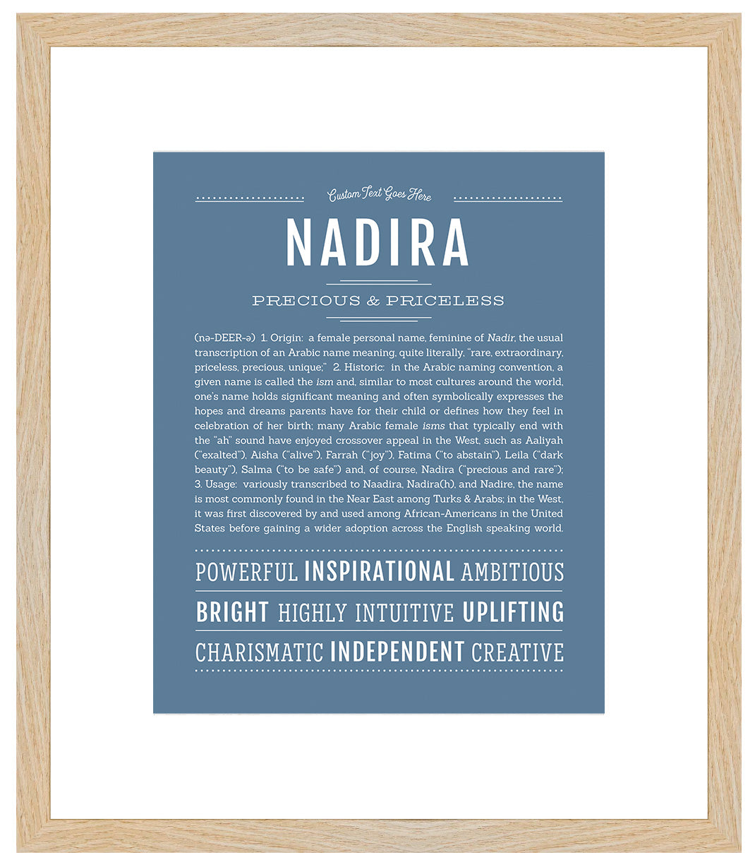 Nadira | Name Art Print