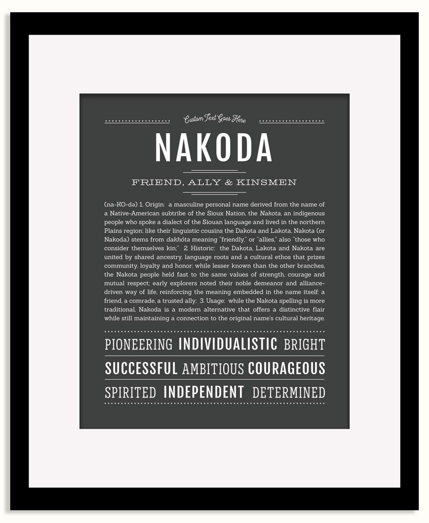 Frame Options | Charcoal Gray | Black Frame, Matted
