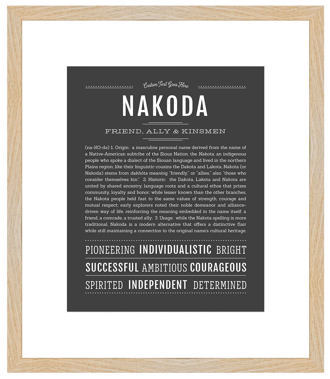 Frame Options | Charcoal Gray | Maple Frame, Matted