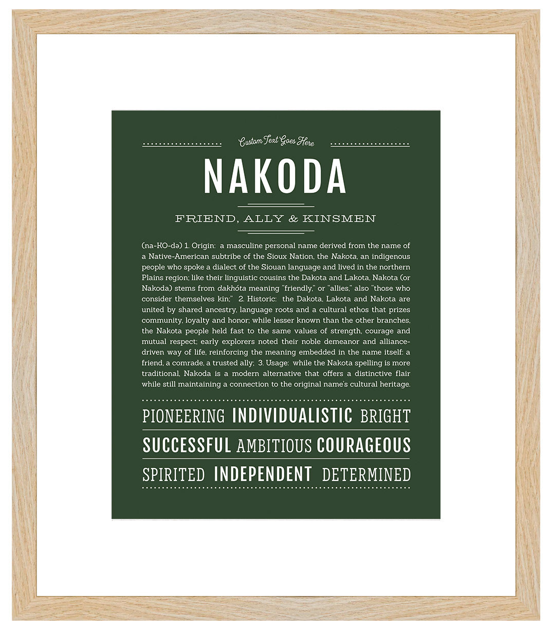 Frame Options | Deep Forest | Maple Frame, Matted