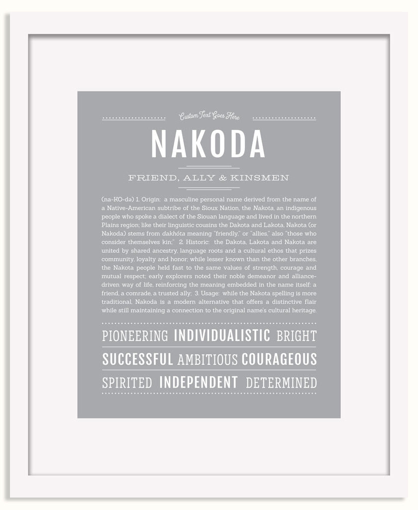 Frame Options | Light Gray | White Frame, Matted
