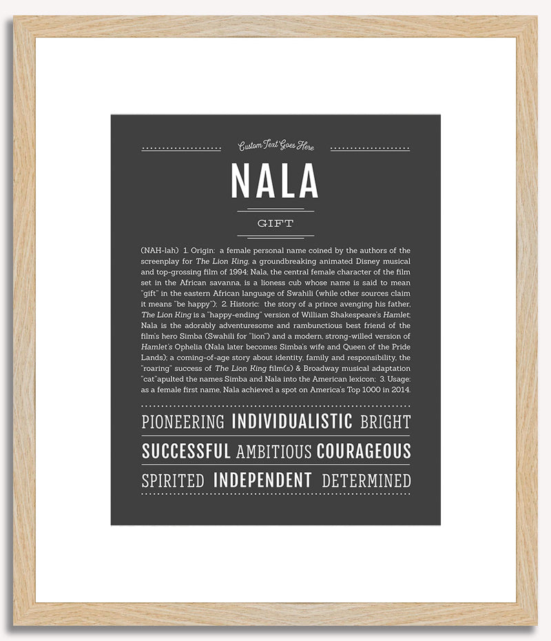 Nala | Name Art Print