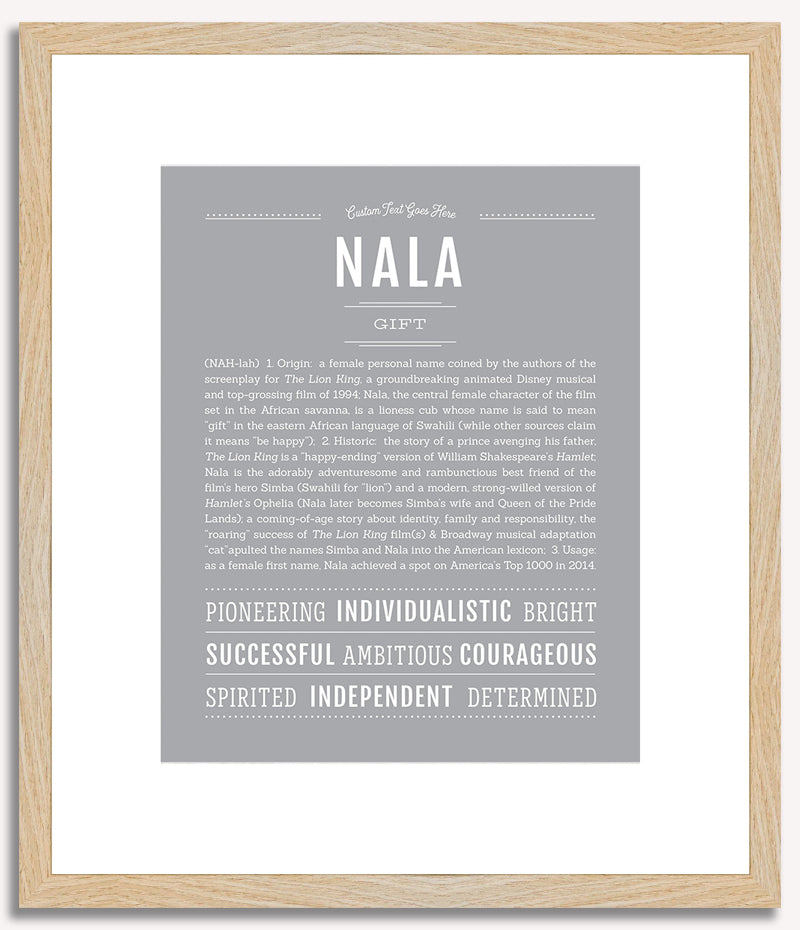 Nala | Name Art Print