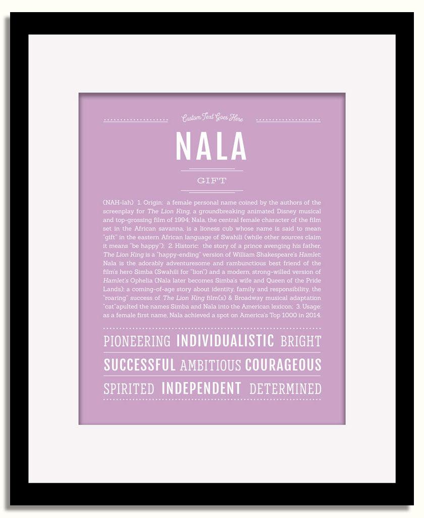 Frame Options | Lilac | Black Frame, Matted