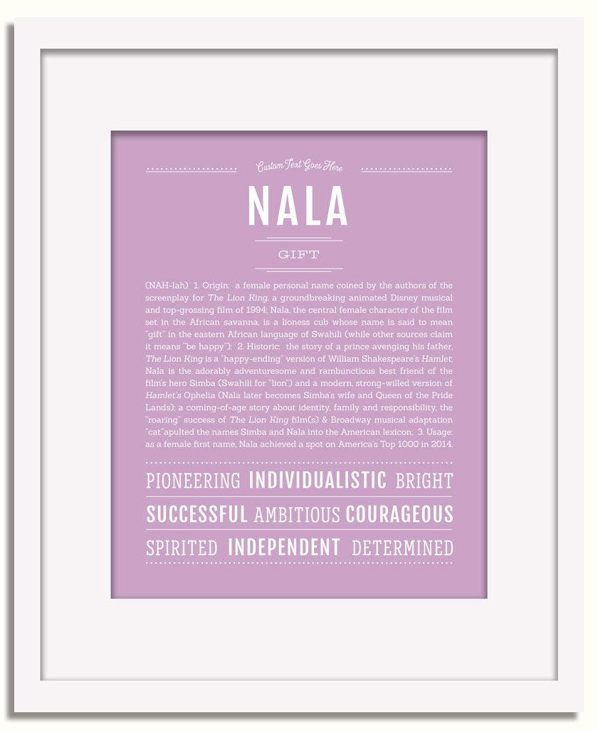 Frame Options | Lilac | White Frame, Matted