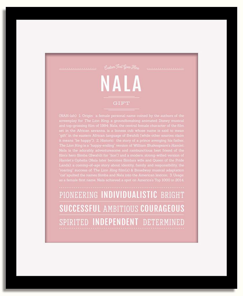 Frame Options | Dusty Rose | Black Frame, Matted