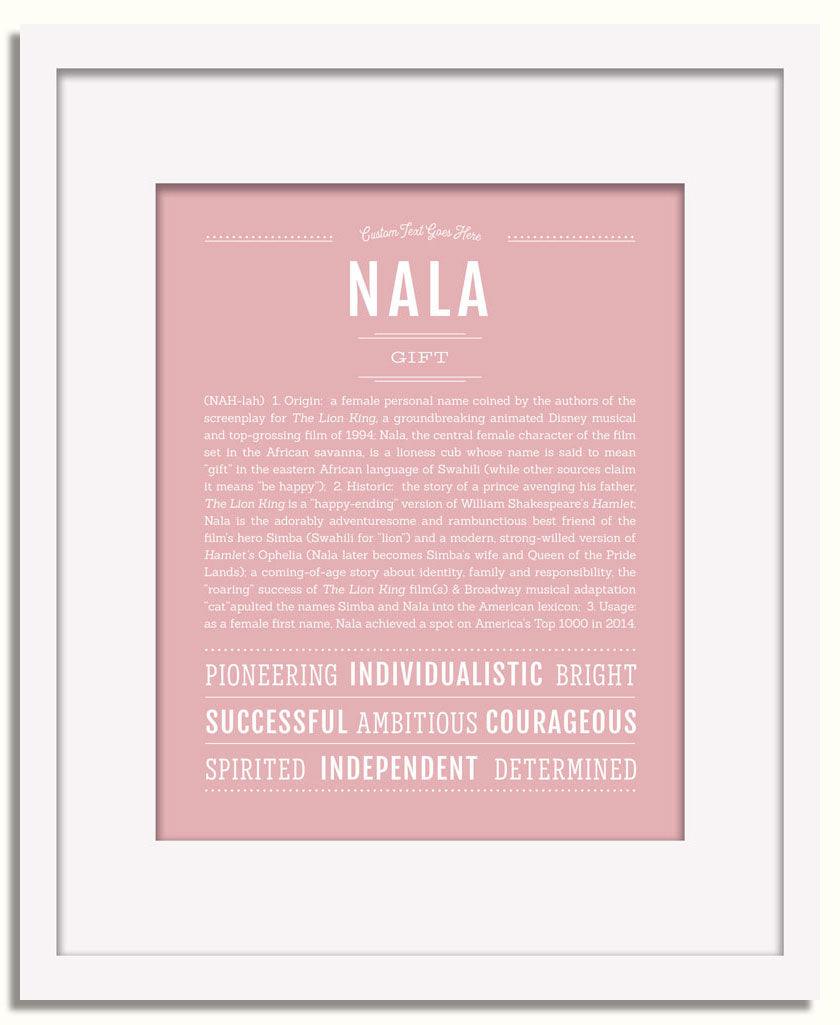 Frame Options | Dusty Rose | White Frame, Matted