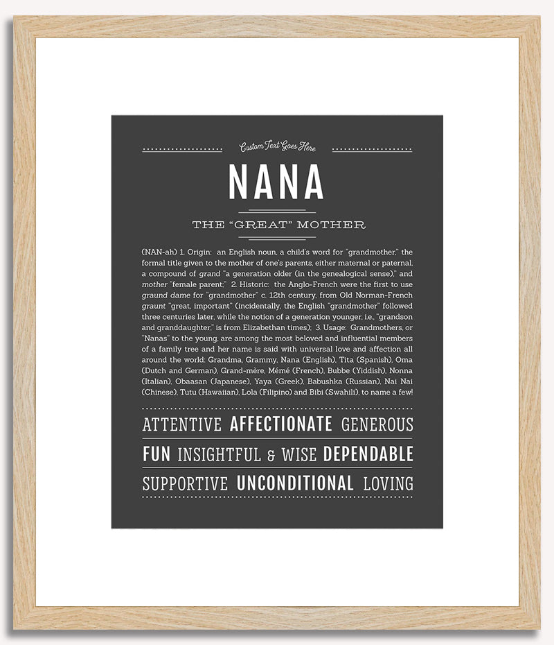 Nana | Name Art Print