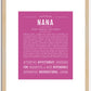 Nana | Name Art Print