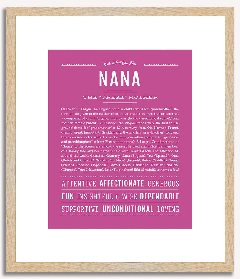 Nana | Name Art Print