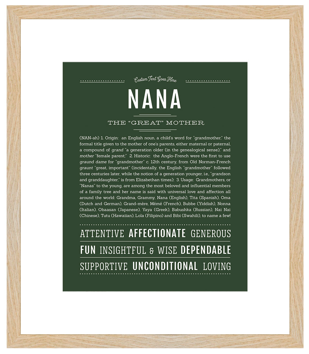 Nana | Name Art Print